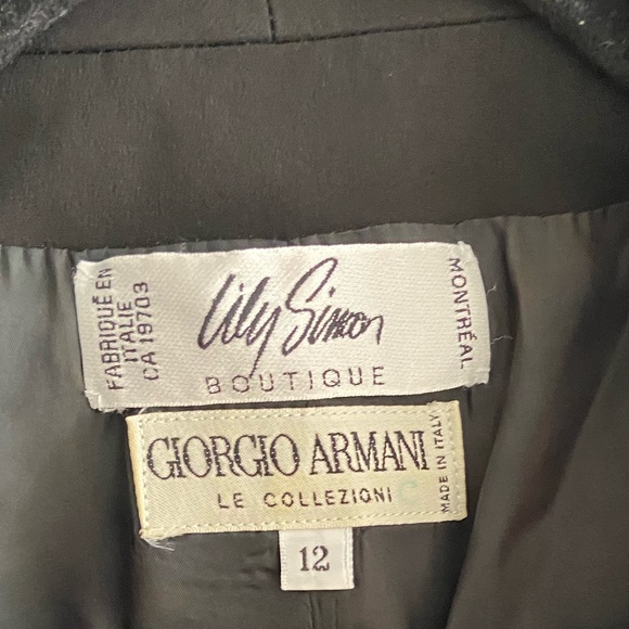 Giorgio Armani black short blazer size 12 - Picture 7 of 7